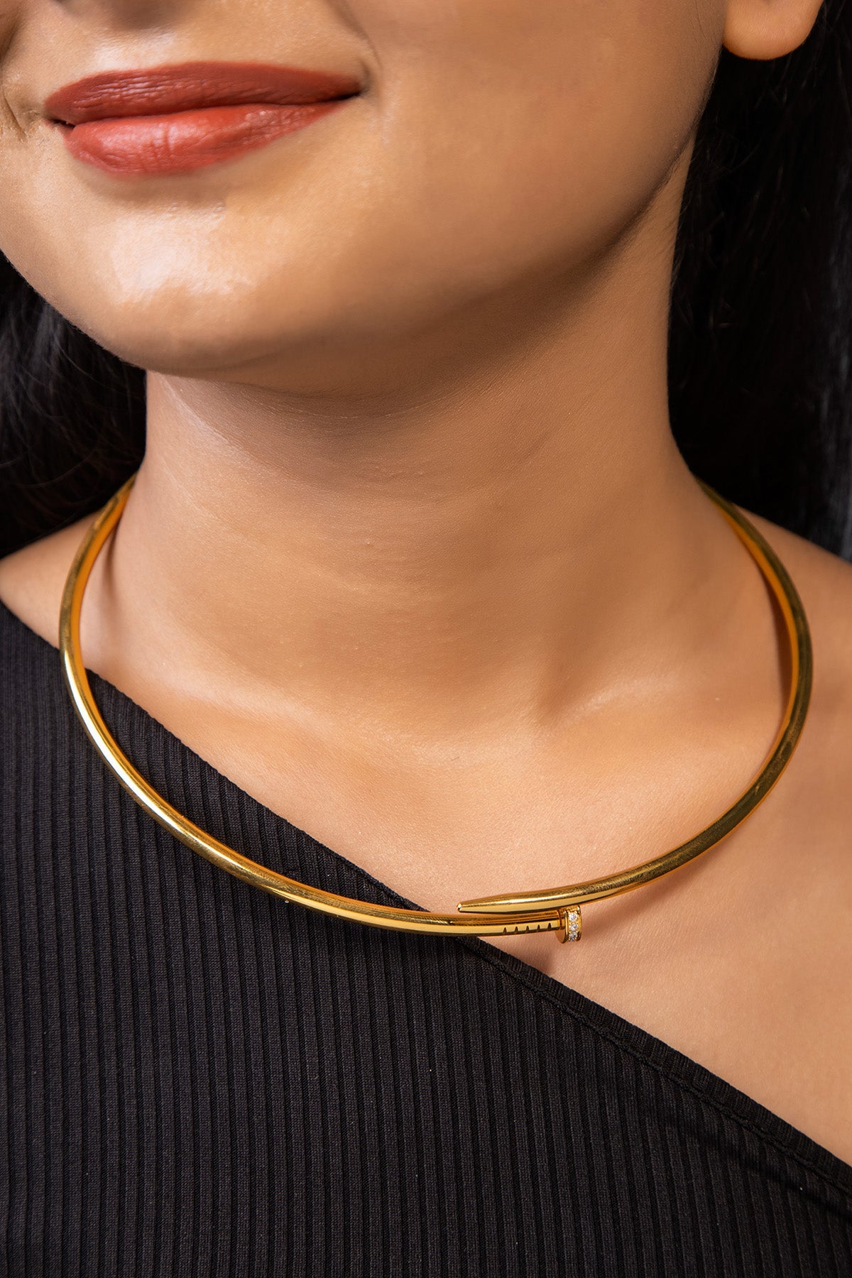 Buy Gold Copper Halo Style Choker by Beauty Spot Jewellery for Women online at ScrollnShops